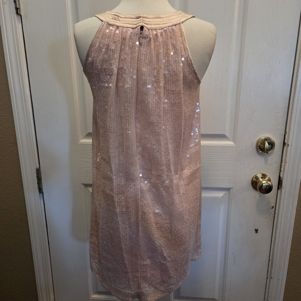 Betsey Johnson Pink Sequins Dress Sequin Sleeveless Sexy Party Formal Size 0 Y2k - Picture 8 of 11